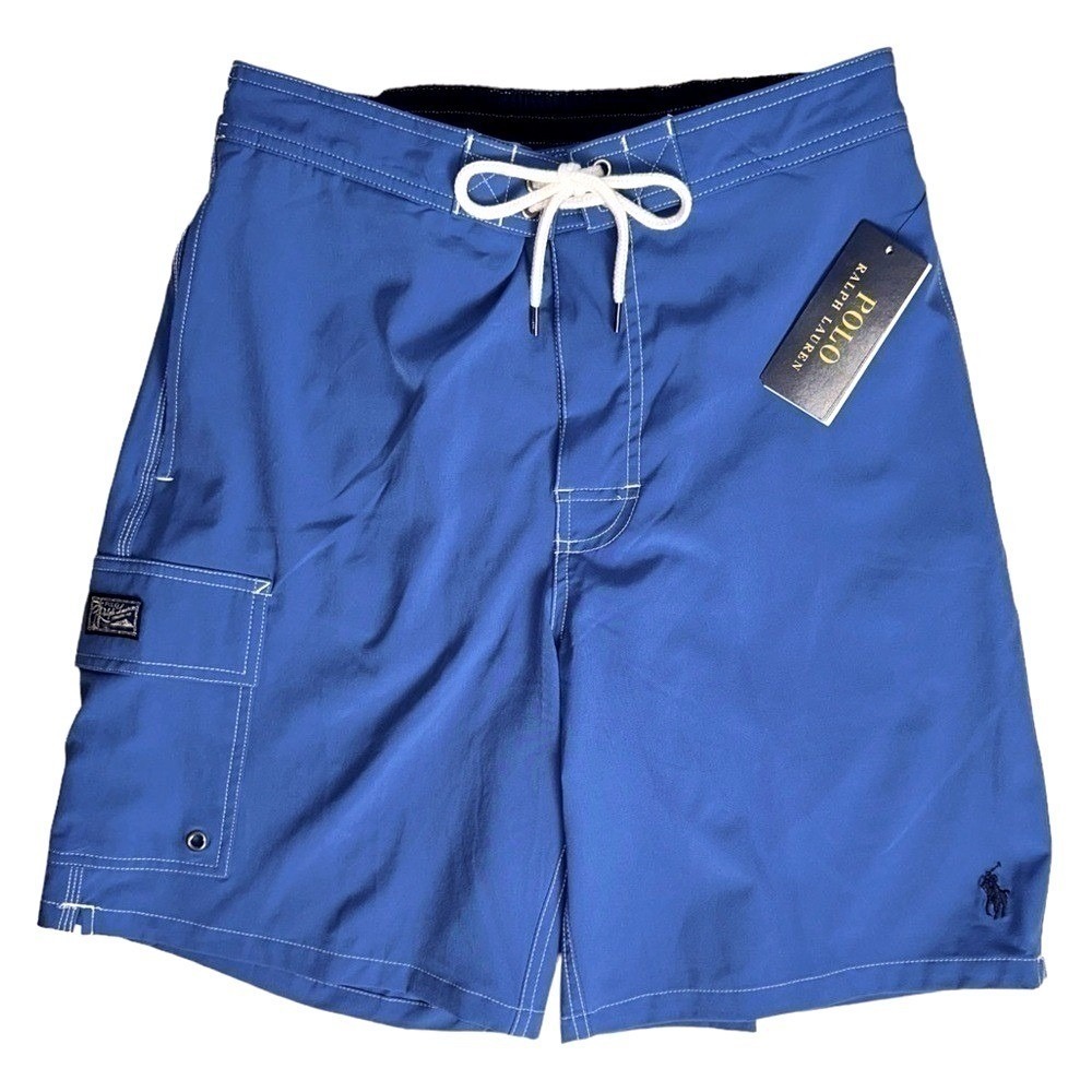 Polo Ralph Lauren Mens‎ Small Kailua 9" Inseam Blue Swim Shorts Boardshorts